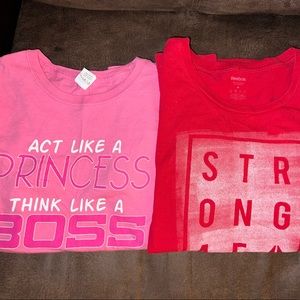 2 Junior’s Size Medium T-Shirts